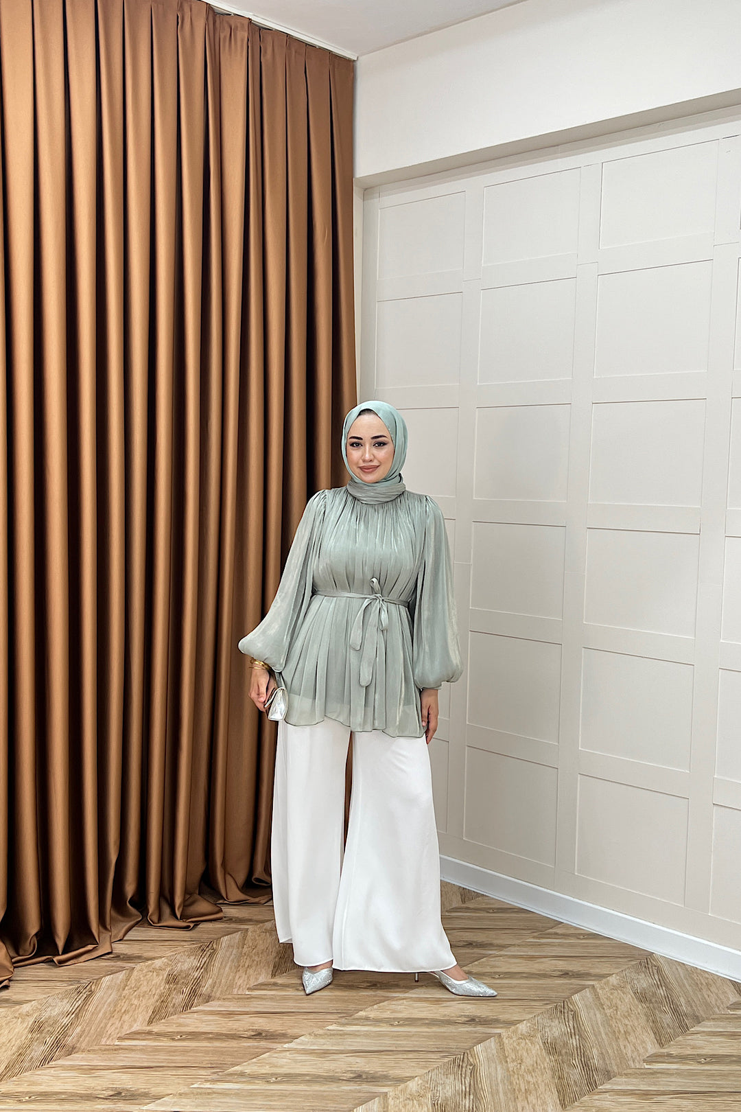 Hope Balon Kol Tunik Mint 2306-MINT