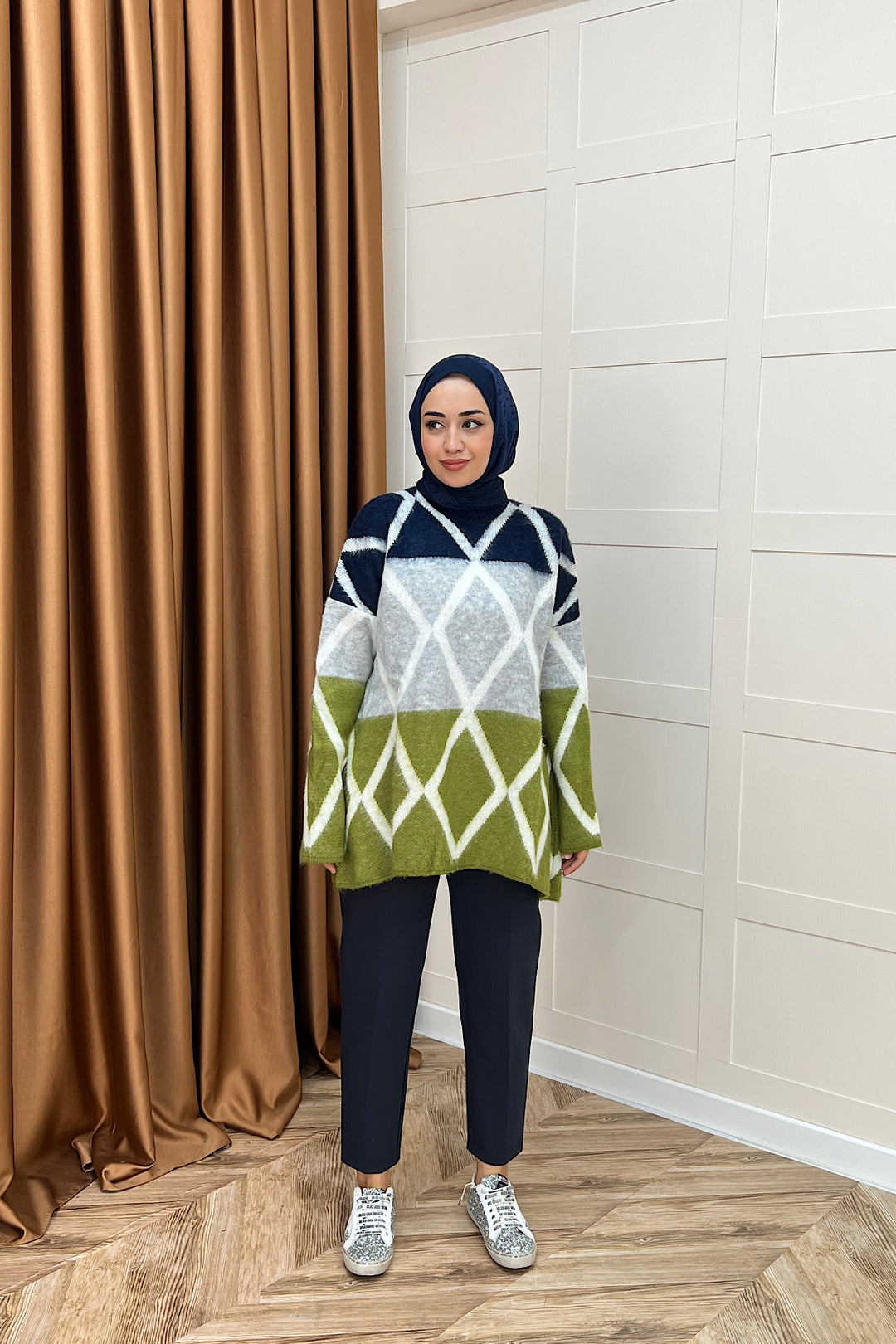 Lones Triko Kazak Yeşil 241280-YESIL