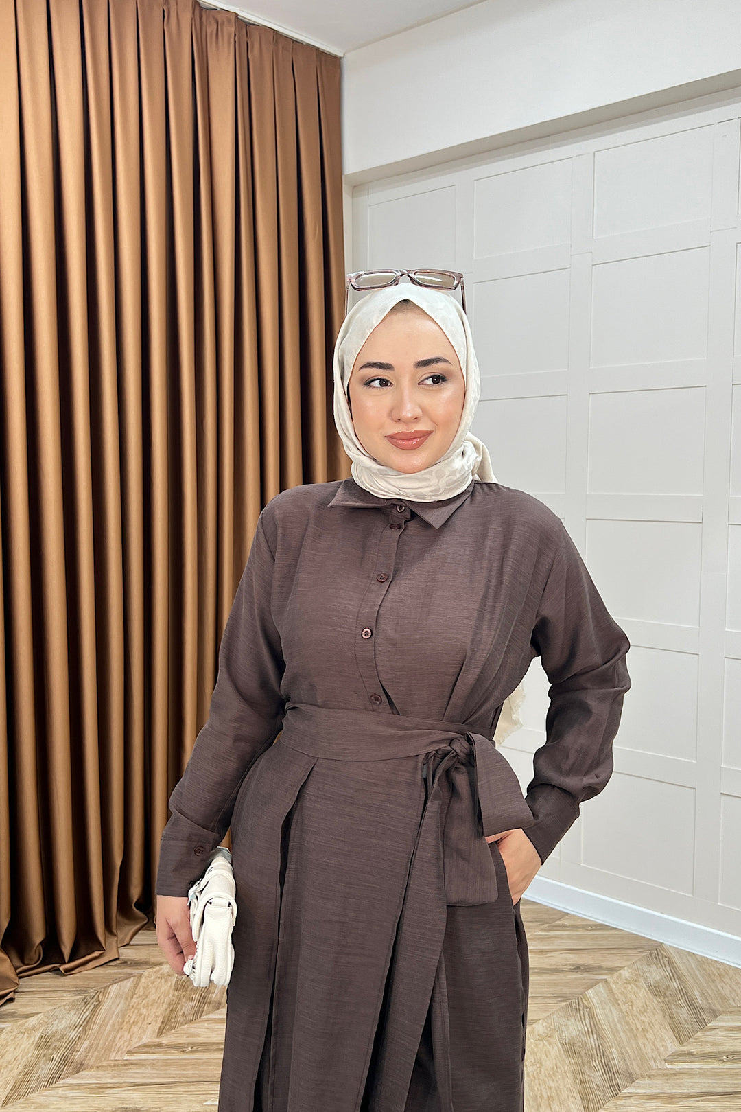 Laura İkili Takım Kahverengi 8058-KAHVERENGI