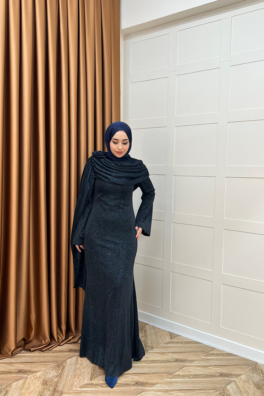 Elara Balık Abiye Lacivert 3086-LACIVERT
