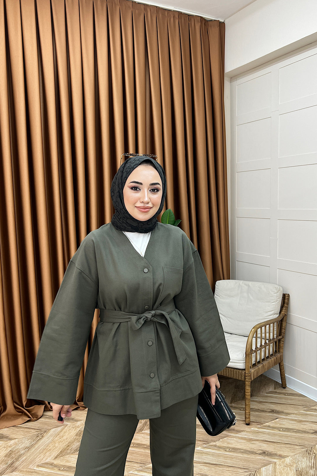 Peny Gabardin İkili Takım Haki 61814-HAKI