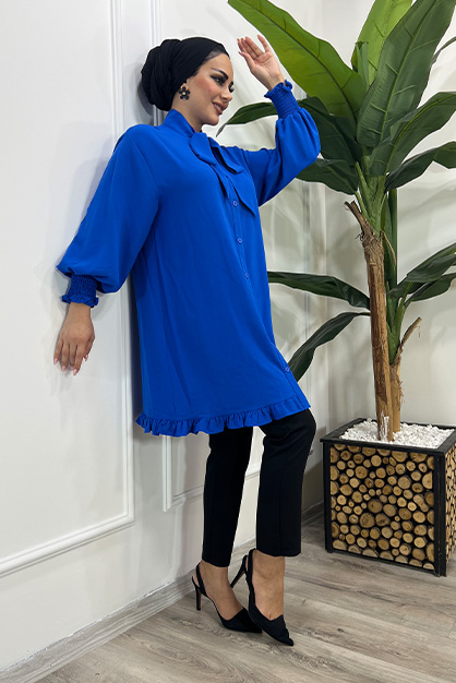 Fuarlı Tunik-Saks - 2