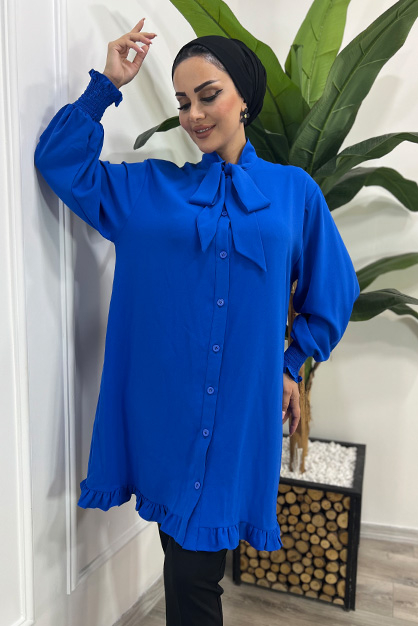 Fuarlı Tunik-Saks - 4