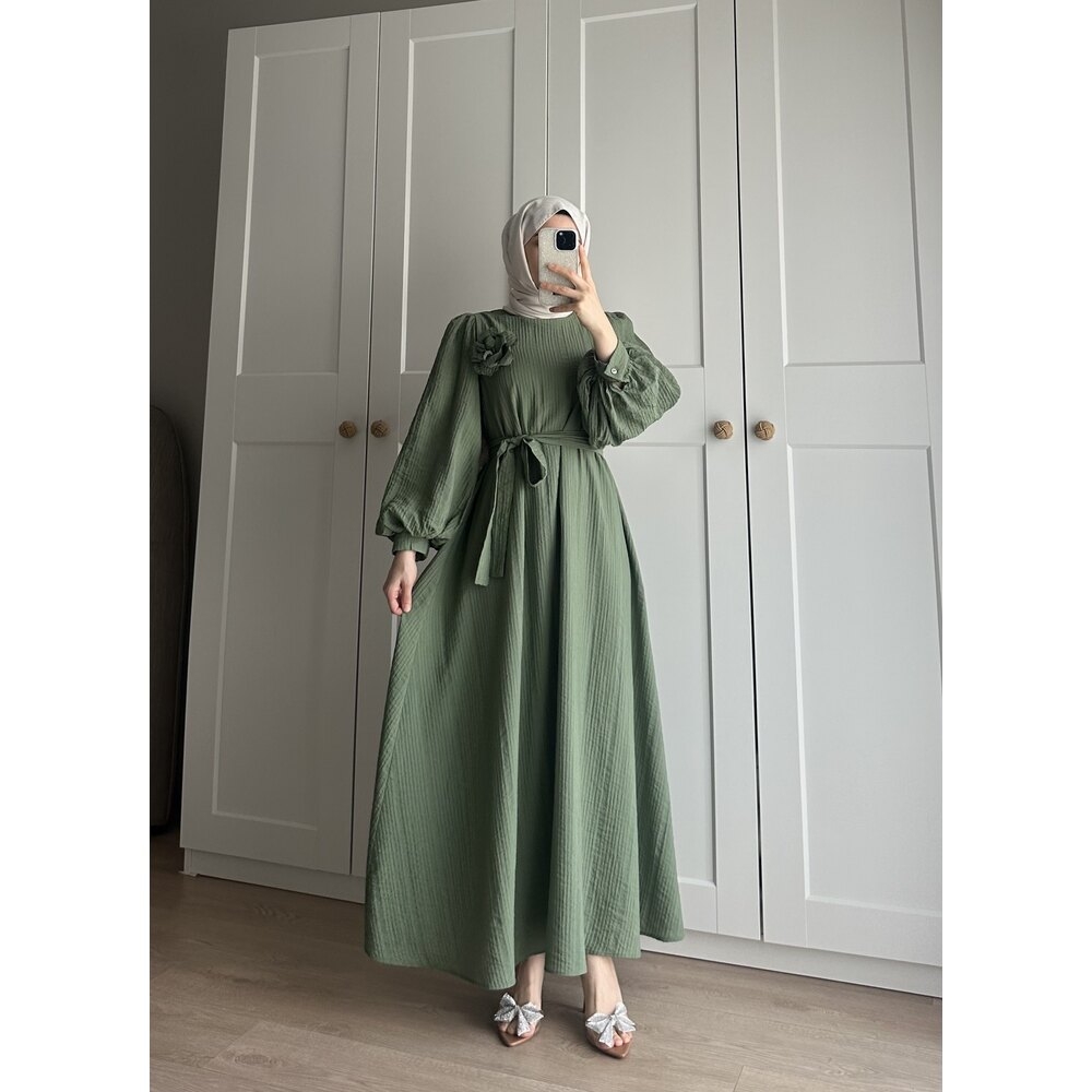 Lina Elbise Yeşil - 4