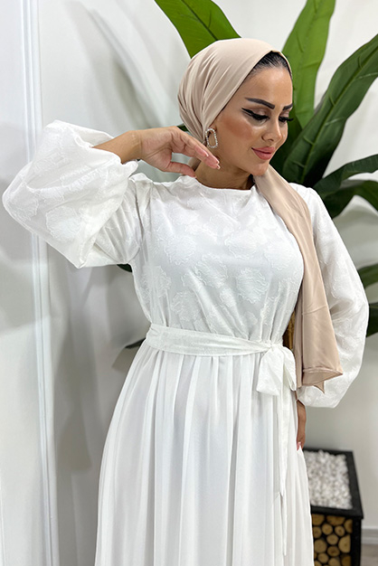 Modam Afra - Muallim Elbise-Beyaz (1)