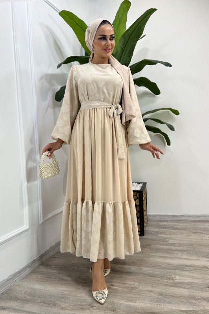 Modam Afra - Muallim Elbise-Krem