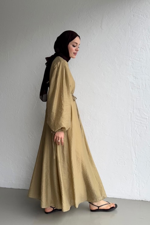 Olive Jasmine Elbise - 1