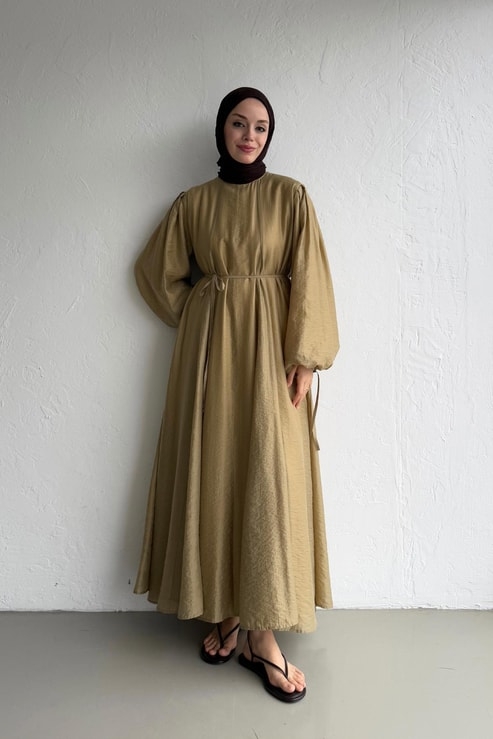Olive Jasmine Elbise - 4