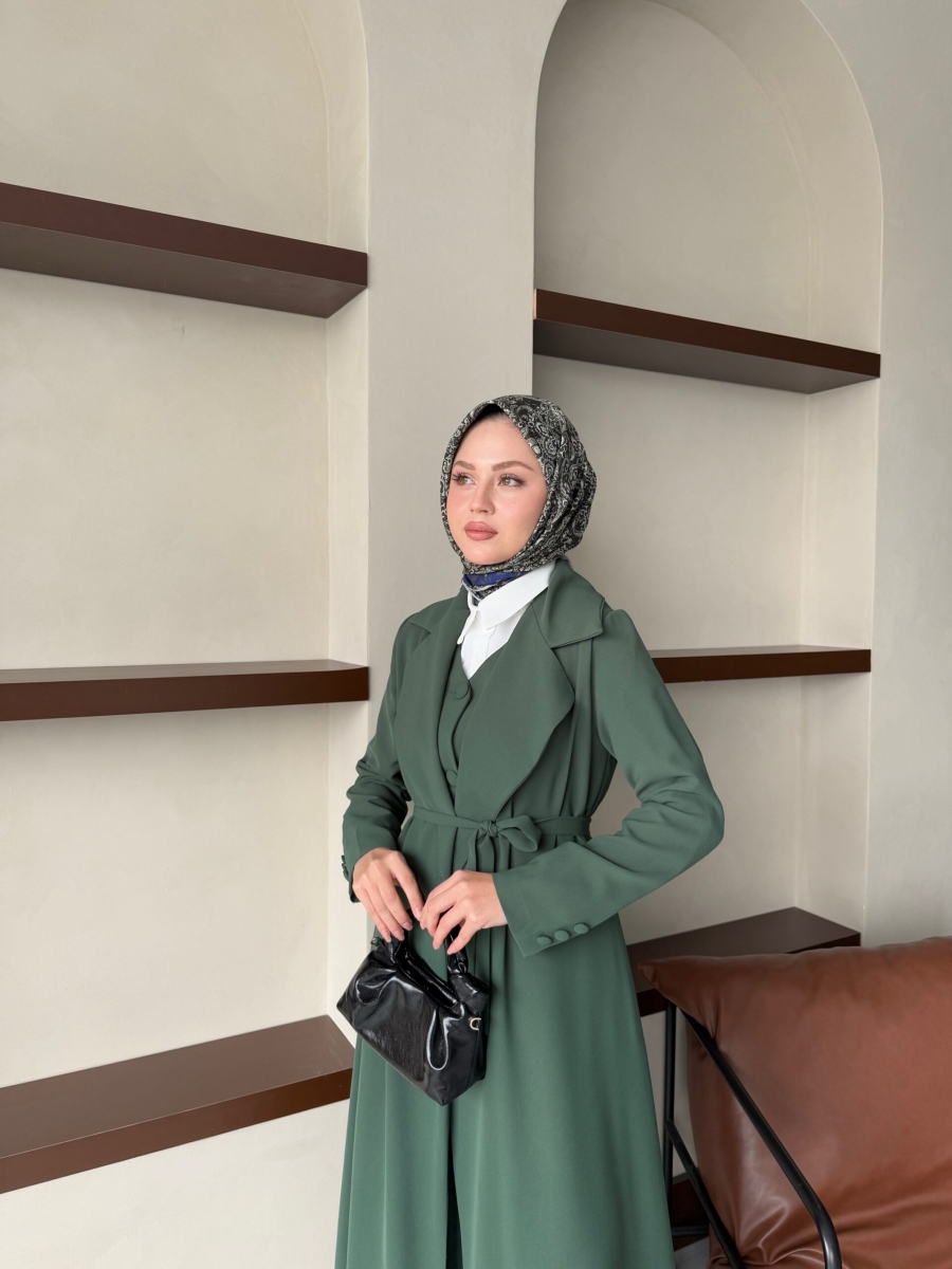 ZARA ASEL DÖRTLÜ TAKIM- HAKİ RENK - 4