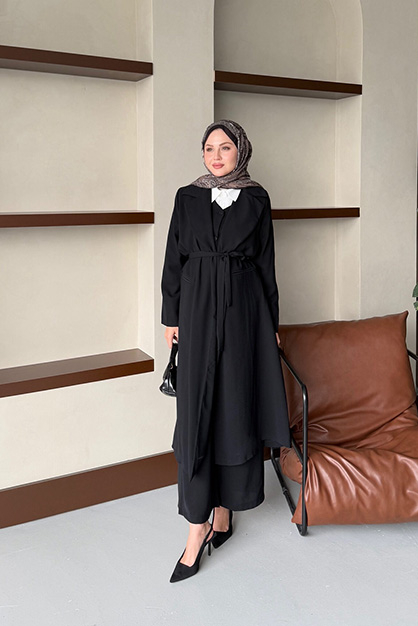 ZARA ASEL DÖRTLÜ TAKIM -SİYAH RENK - 1